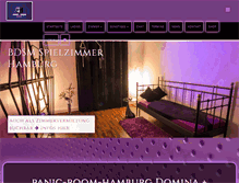 Tablet Screenshot of panic-room-hamburg.com